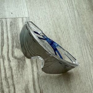 Clear and Blue Sports Sunglasses